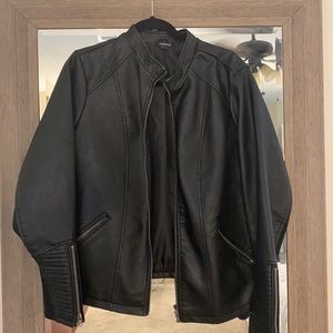 TORRID FAUX LEATHER MOTO JACKET
